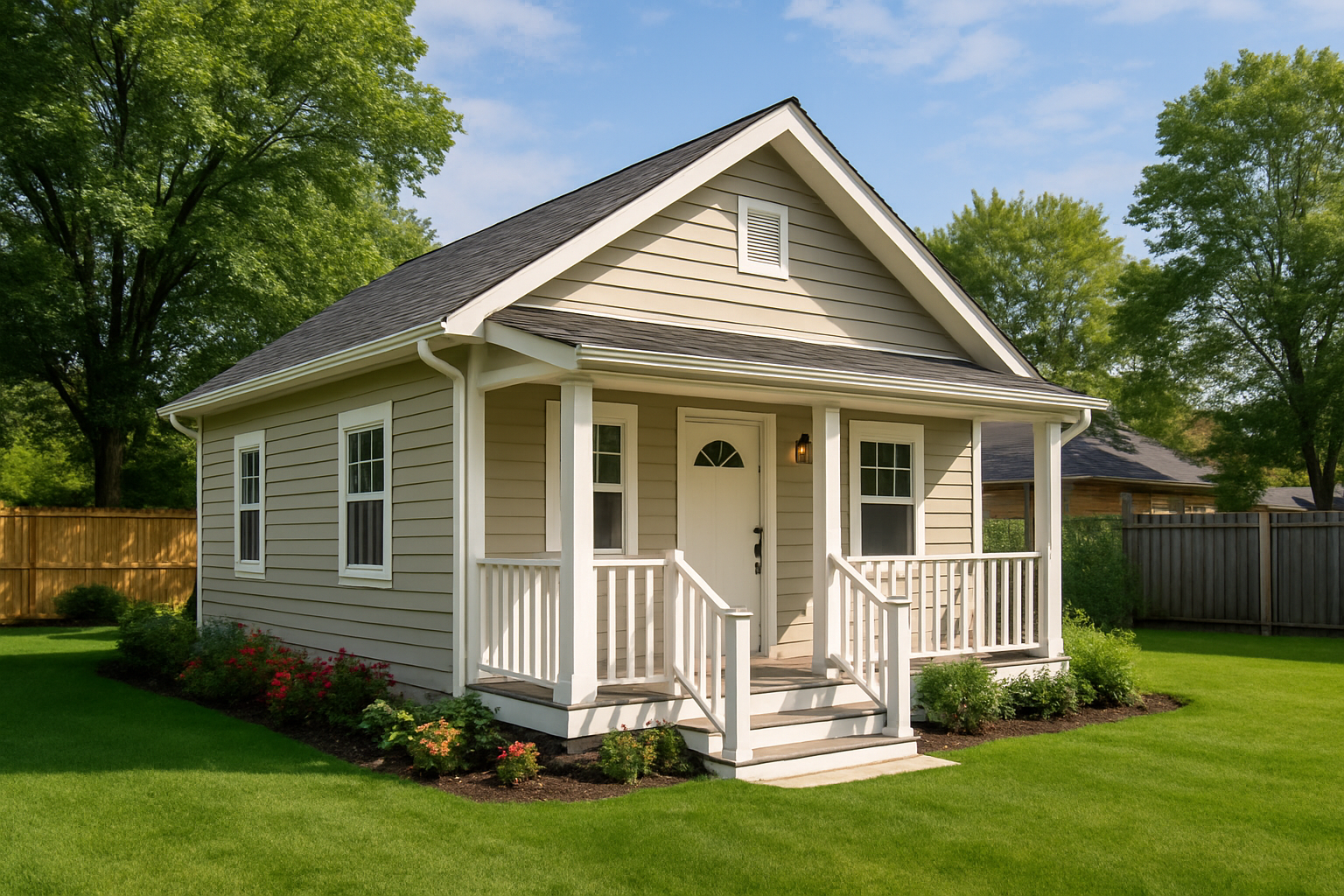 Backyard home exterior